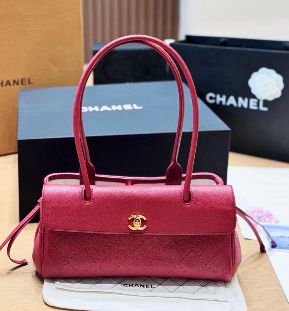 CHANEL Quilted Top Handle Bag — 32 cm | 4 Colors Without Box A+
