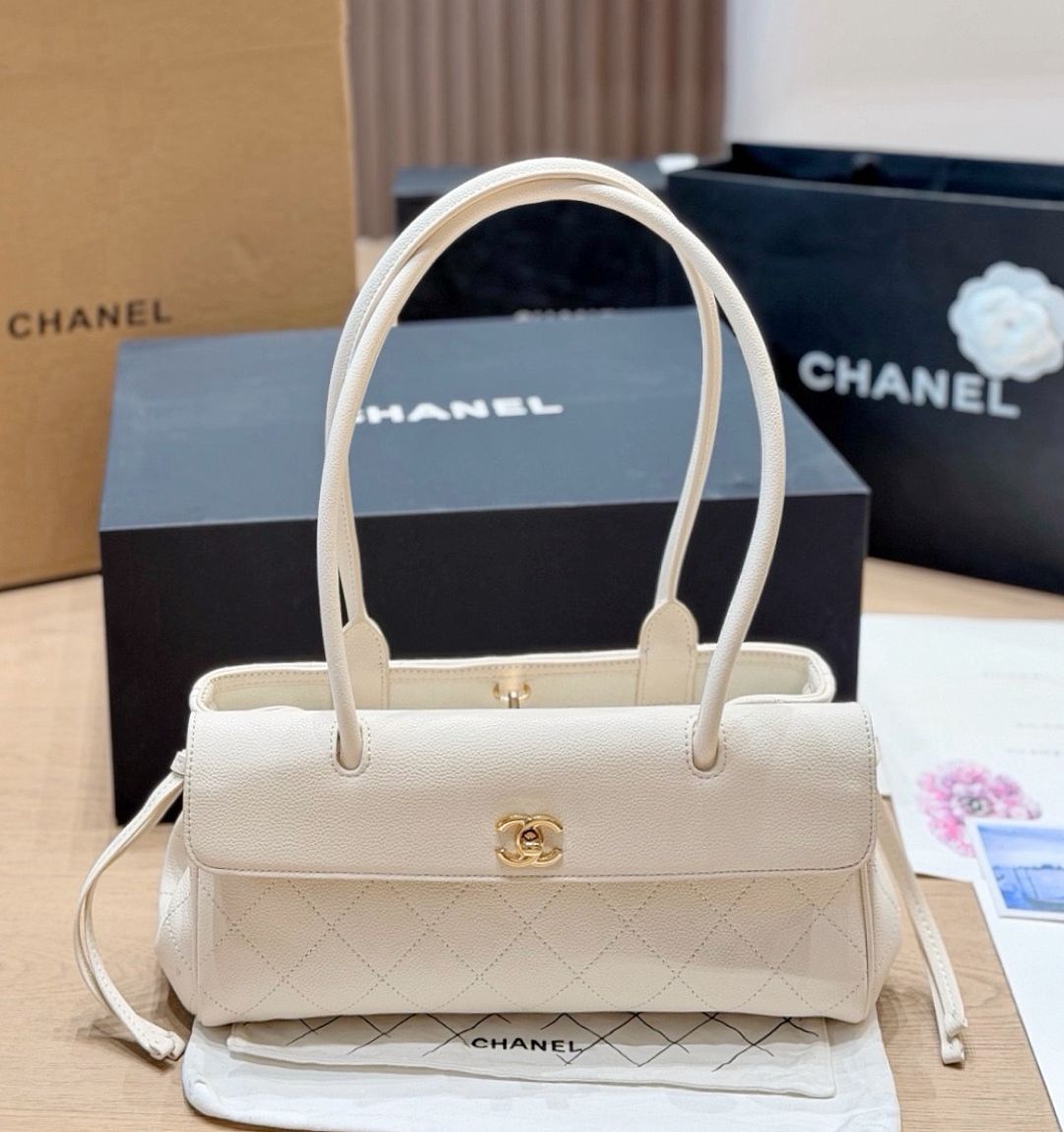 CHANEL Quilted Top Handle Bag — 32 cm | 4 Colors Without Box A+