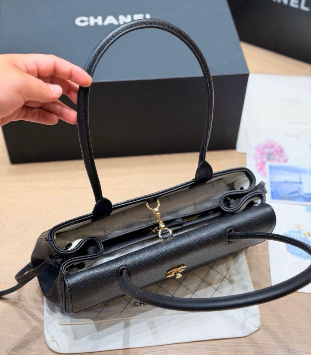 CHANEL Quilted Top Handle Bag — 32 cm | 4 Colors Without Box A+