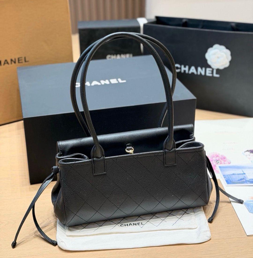 CHANEL Quilted Top Handle Bag — 32 cm | 4 Colors Without Box A+