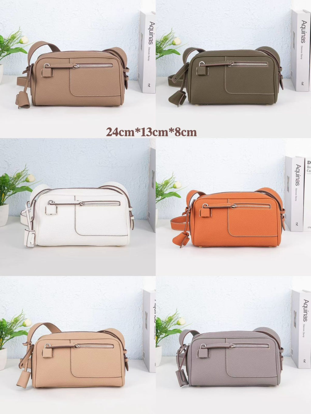 HERMÈS Crossbody  Bag — 24 cm | 6 Colors With Box