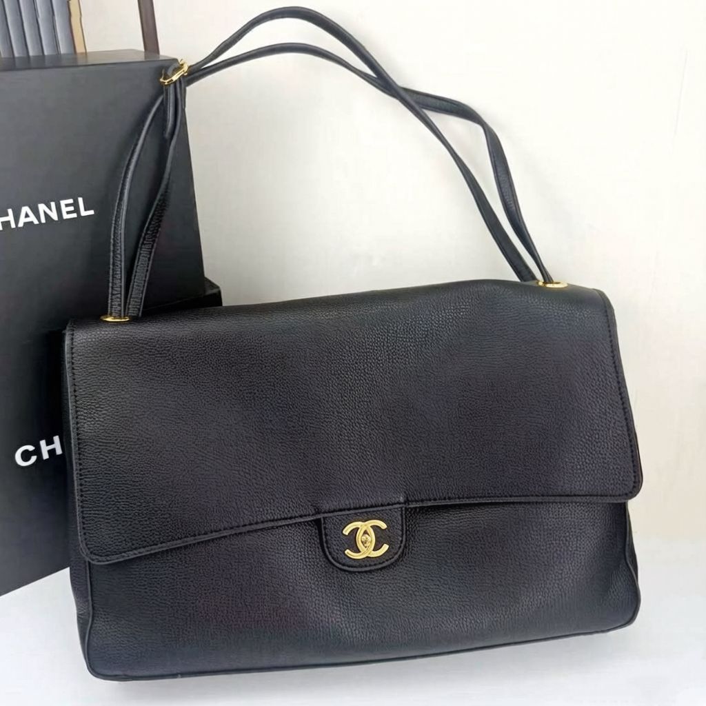 CHANEL Timeless Flap Shoulder Bag — 38 cm | 4 Colors Without Box A+