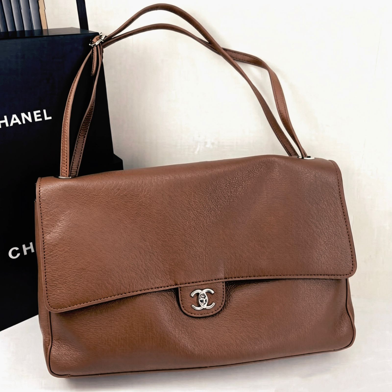 CHANEL Timeless Flap Shoulder Bag — 38 cm | 4 Colors Without Box A+