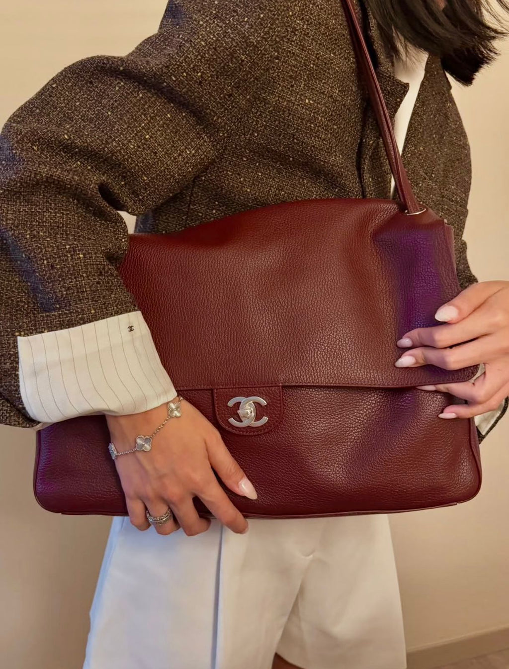 CHANEL Timeless Flap Shoulder Bag — 38 cm | 4 Colors Without Box A+
