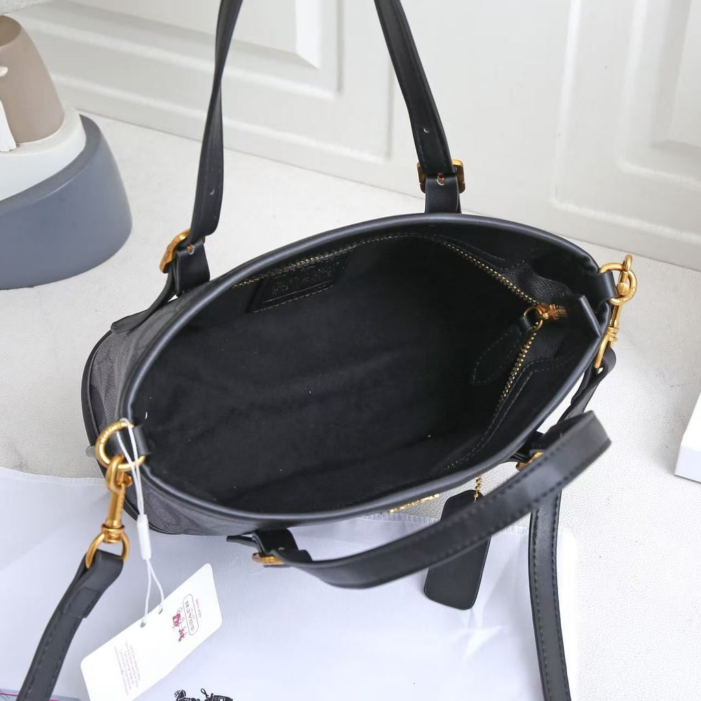 COACH Signature Tote — 21 cm | 6 Colors With Box