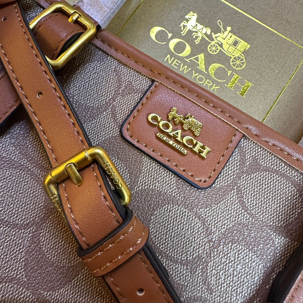 COACH Signature Tote — 21 cm | 6 Colors With Box