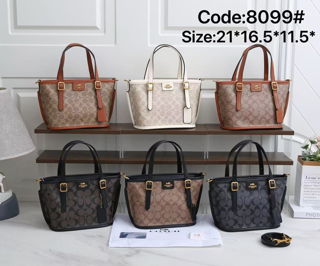 COACH Signature Tote — 21 cm | 6 Colors With Box