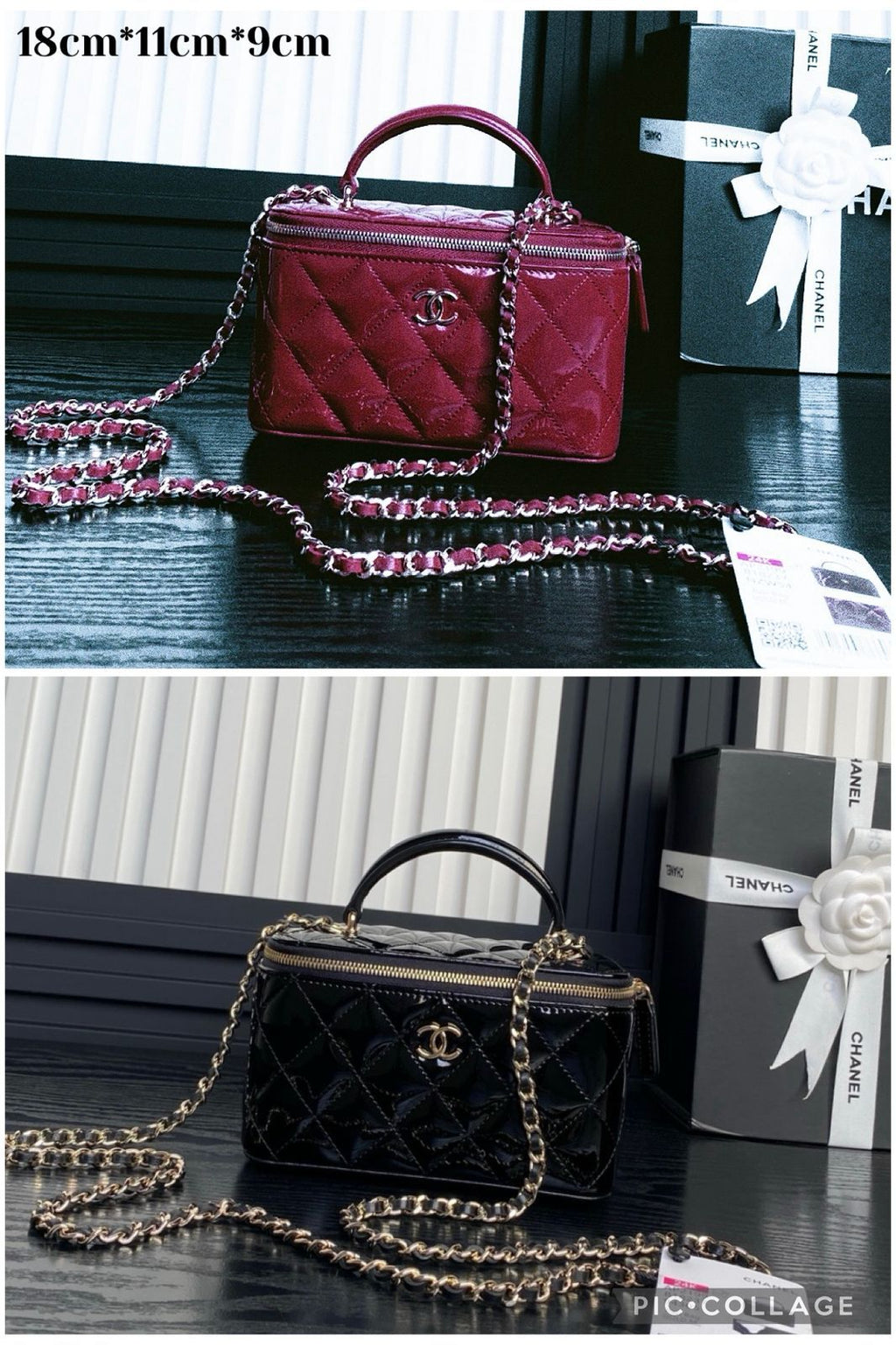 CHANEL Cosmetic Case — 18 cm | 2 Colors With Box
