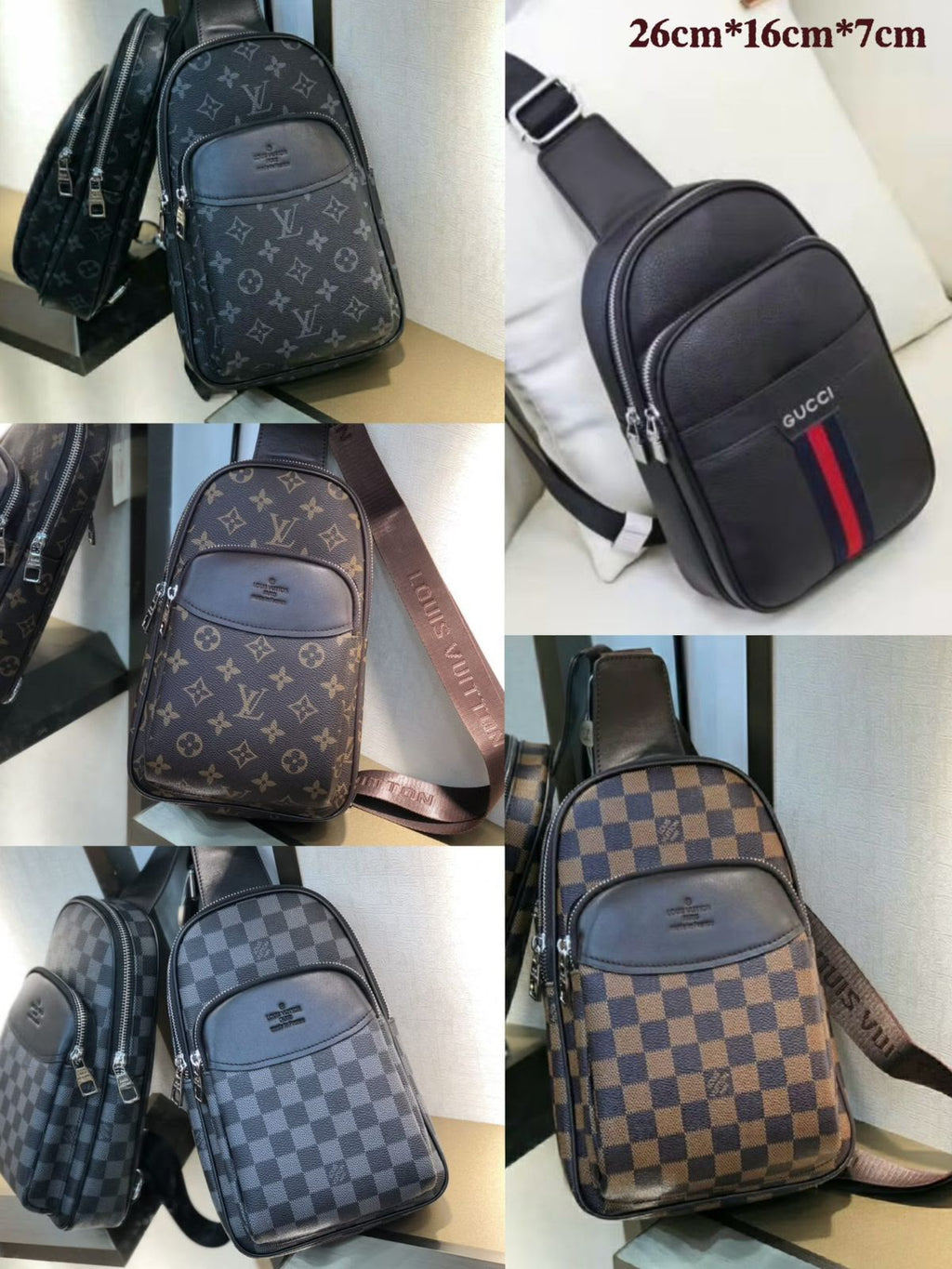 LOUIS VUITTON Crossbody Sling — 26 cm | Multiple Styles