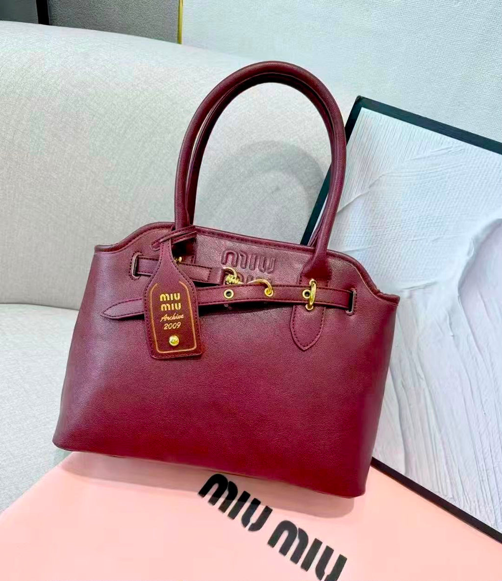 MIU MIU Structured Tote 31 cm