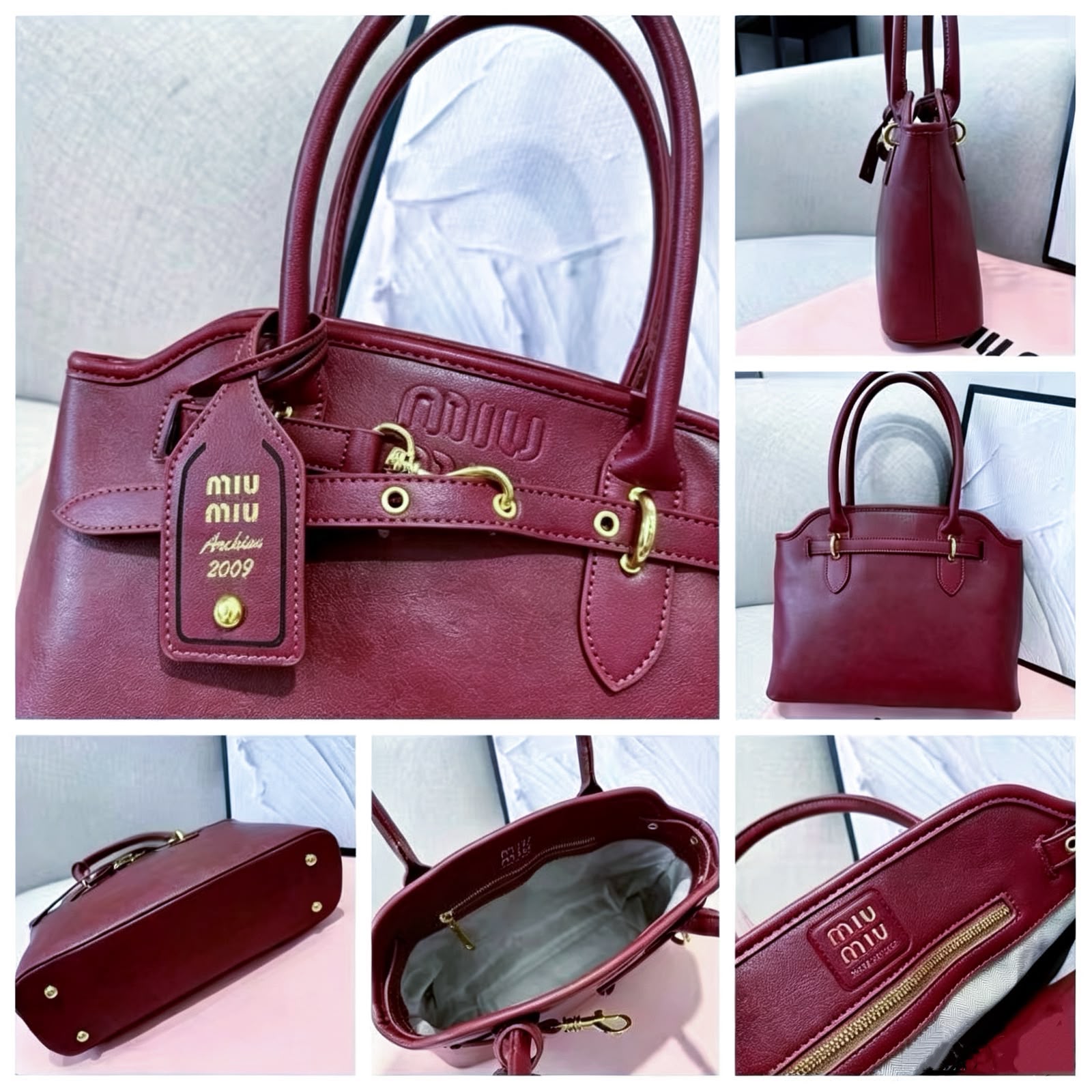 MIU MIU Structured Tote — 31 cm | 4 Colors Without Box