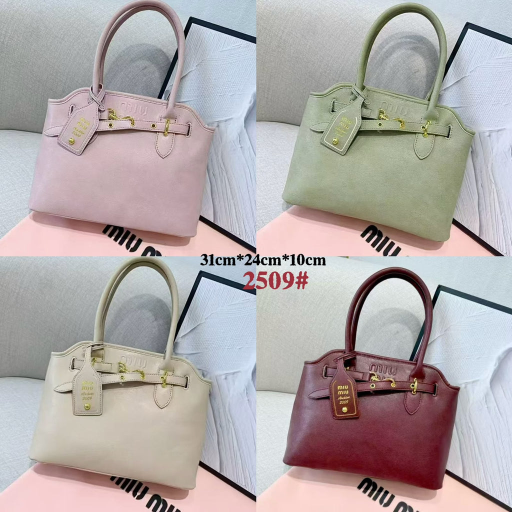 MIU MIU Structured Tote — 31 cm | 4 Colors Without Box