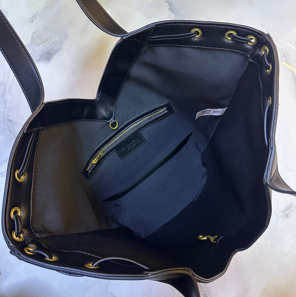 SAINT LAURENT Matelassé Bucket Bag — 52 cm | 6 Colors Without Box