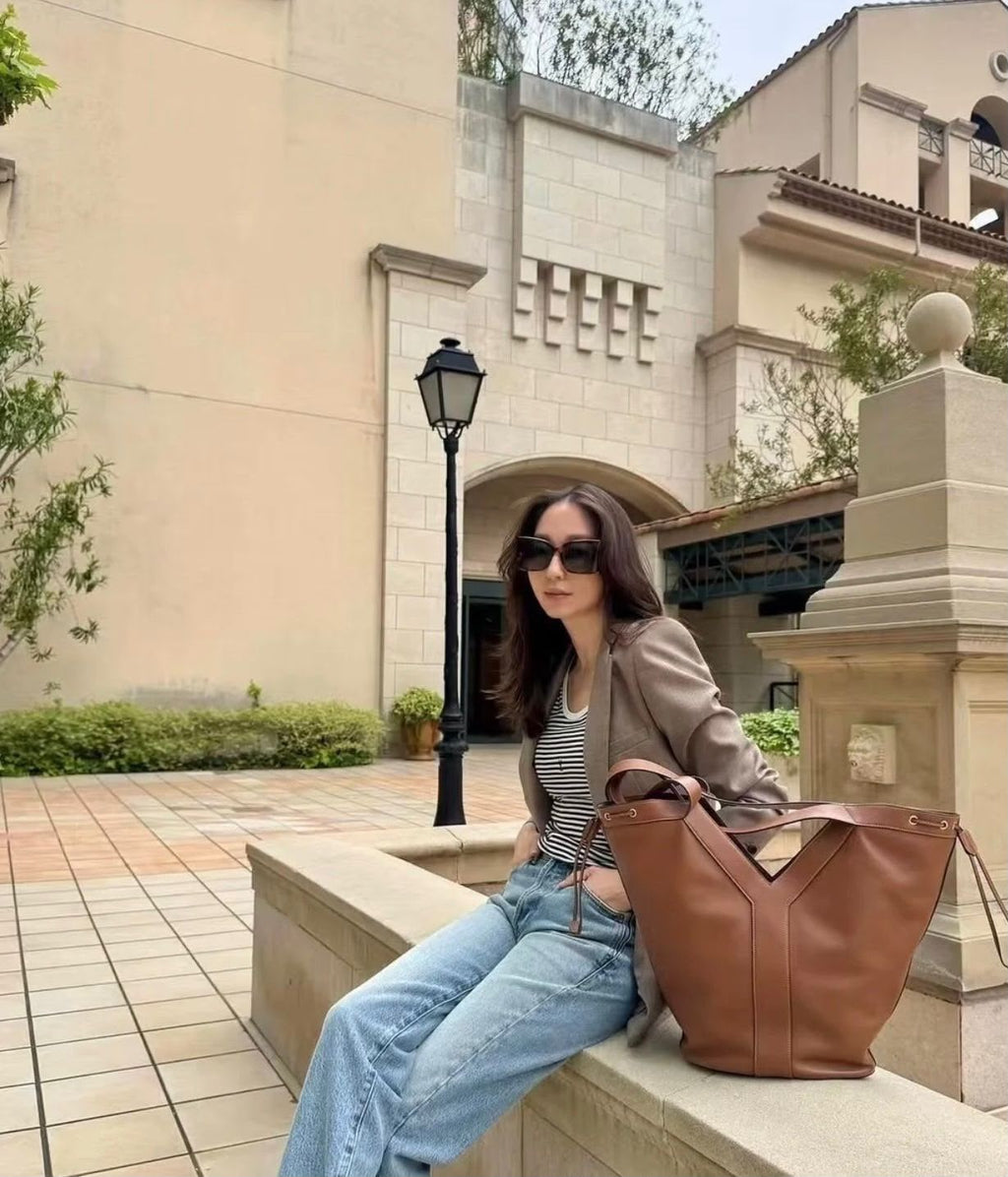 SAINT LAURENT Matelassé Bucket Bag — 52 cm | 6 Colors Without Box