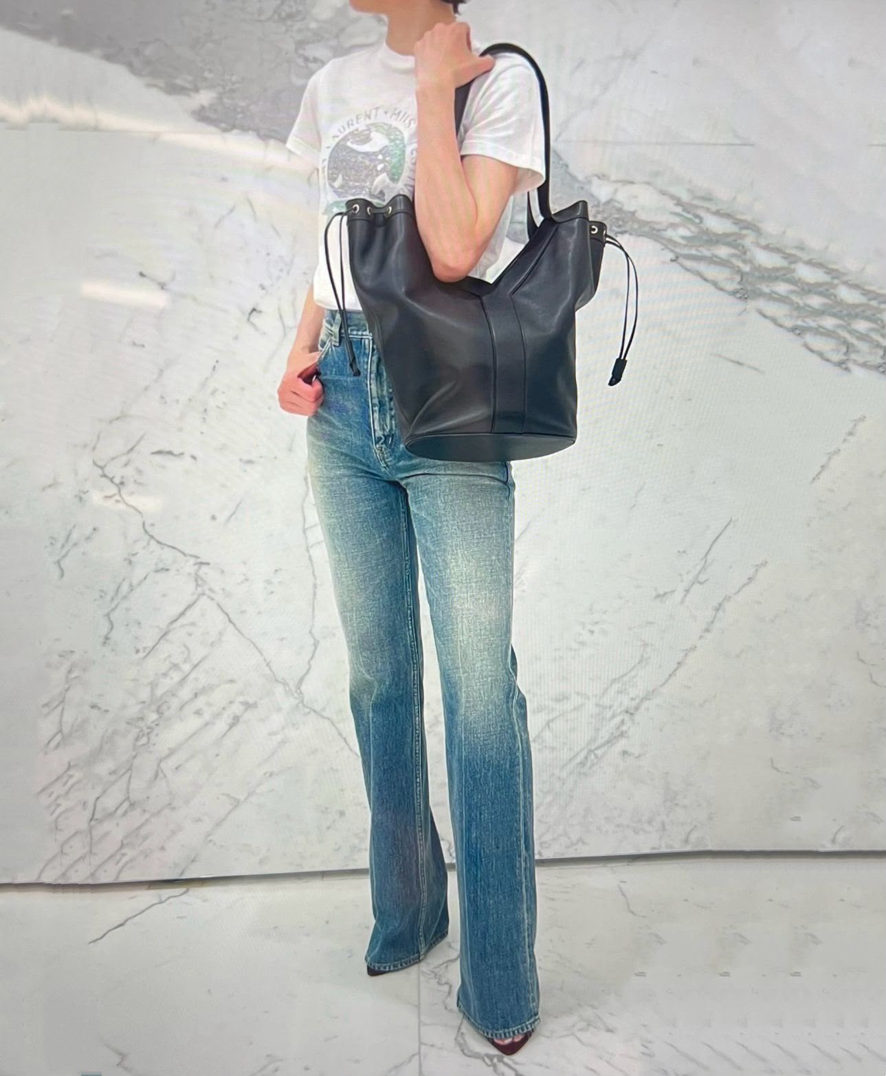 SAINT LAURENT Matelassé Bucket Bag — 52 cm | 6 Colors Without Box
