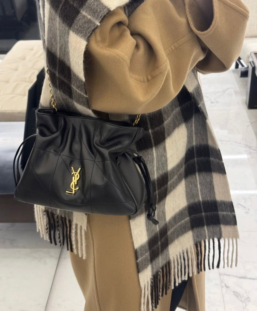 SAINT LAURENT Puffed Bucket Bag — 26 cm | 9 Colors With Box