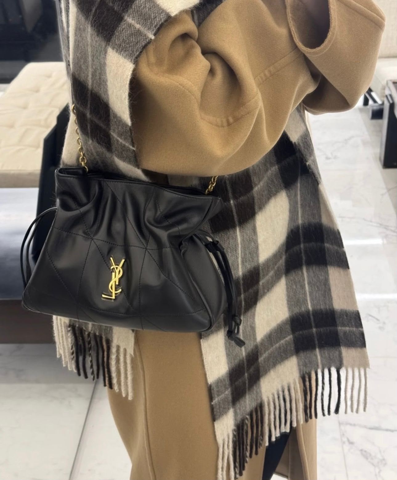 SAINT LAURENT Puffed Bucket Bag — 26 cm | 9 Colors With Box