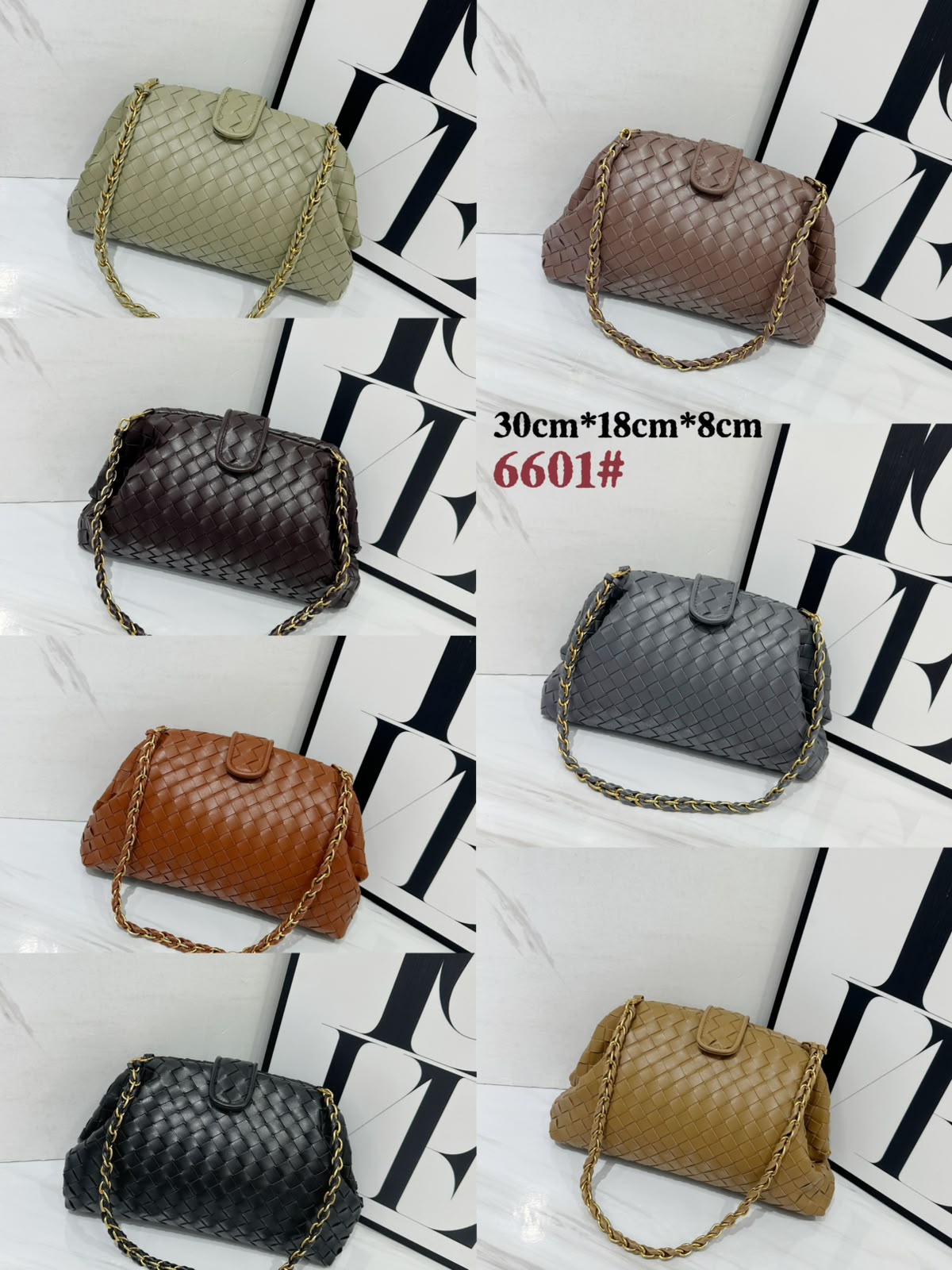 BOTTEGA VENETA Intrecciato Chain Bag — 30 cm | 7 Colors A+
