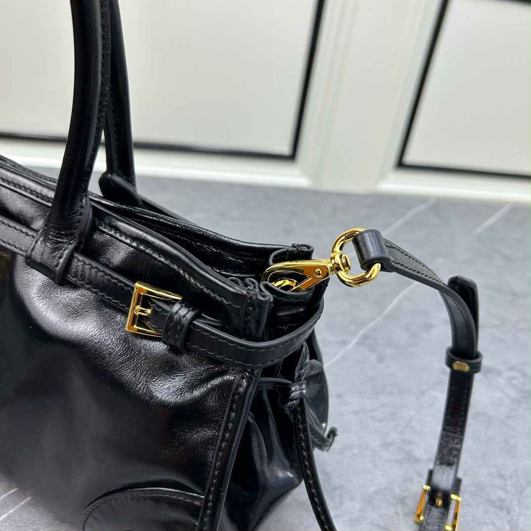 PRADA Leather Shoulder Bag — 32 cm | 5 Colors Without Box A+