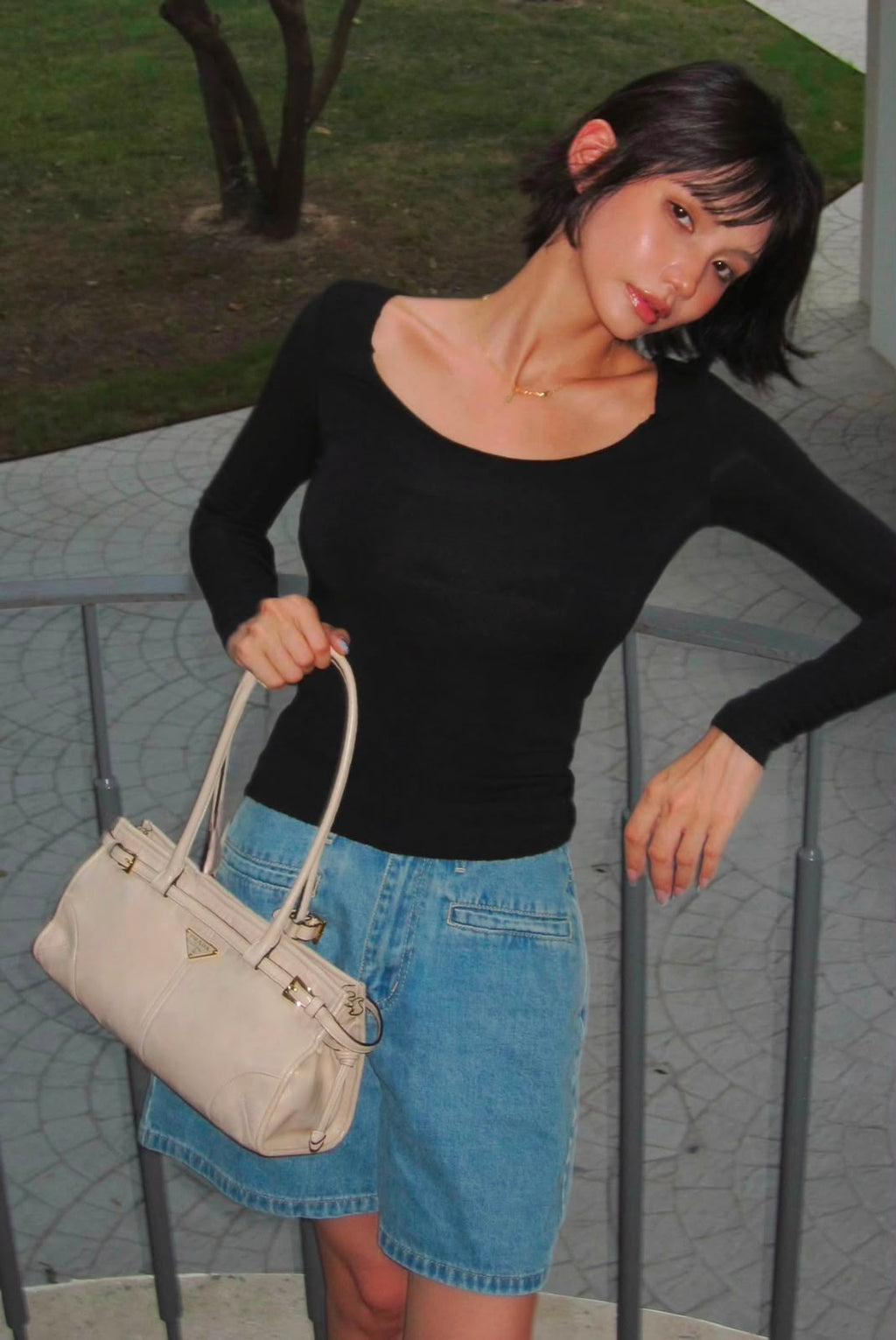 PRADA Leather Shoulder Bag — 32 cm | 5 Colors Without Box A+