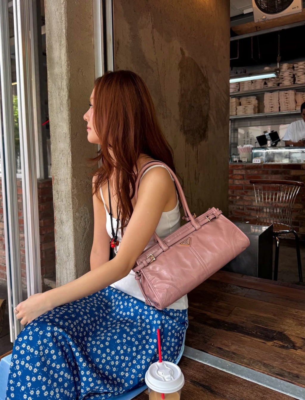 PRADA Leather Shoulder Bag — 32 cm | 5 Colors Without Box A+