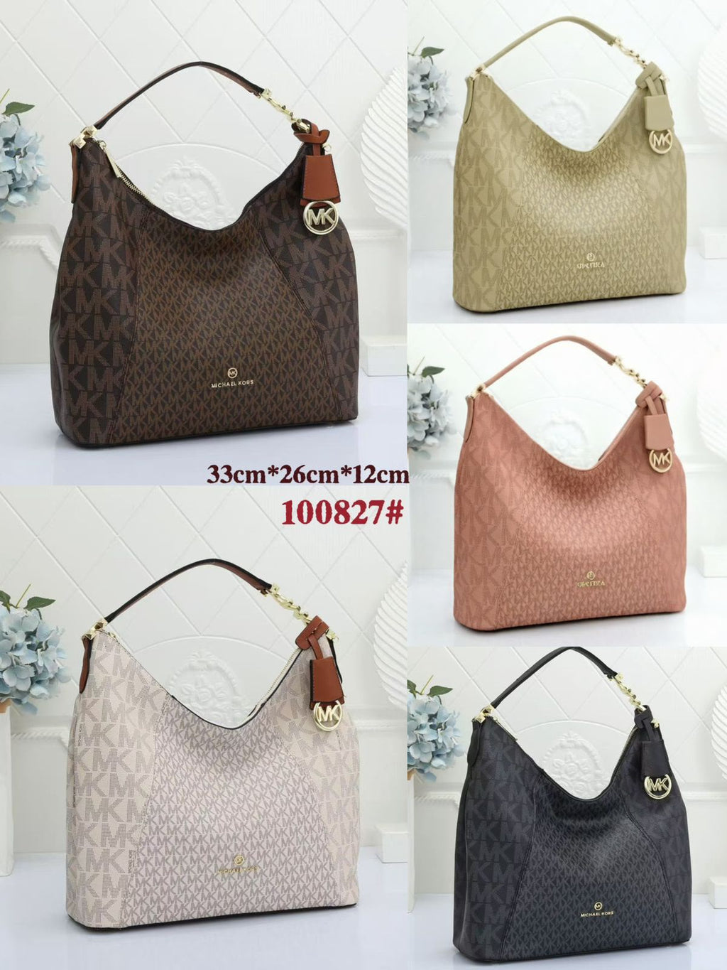 MICHAEL KORS Signature Hobo — 33 cm | 5 Colors without Box