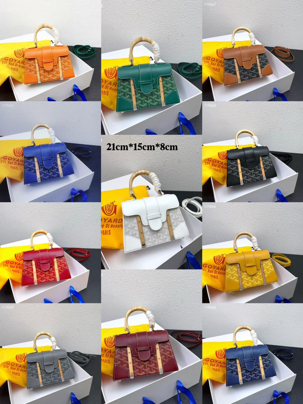GOYARD Top Handle Bag — 21 cm | 11 Colors With Box