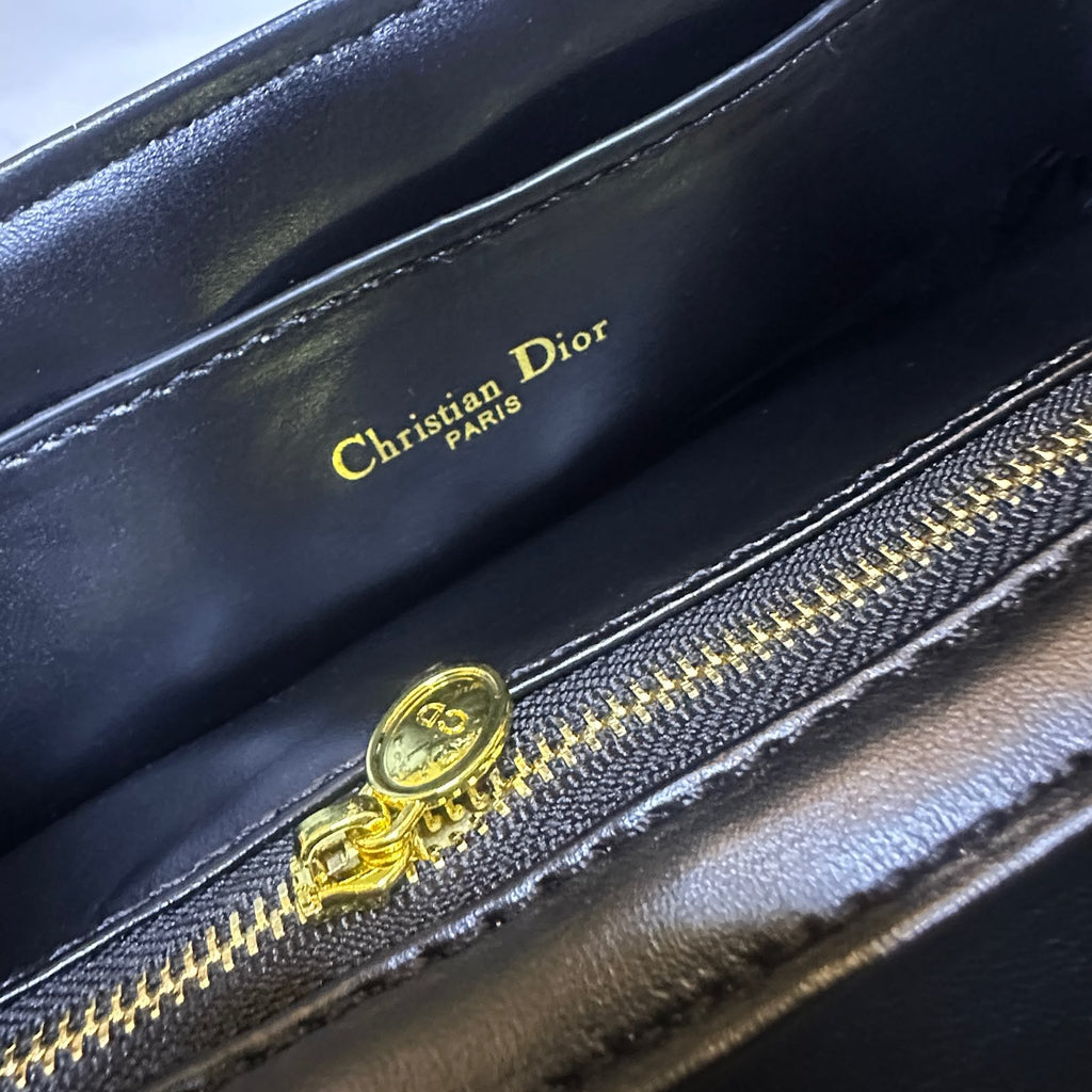 DIOR Quilted Top Handle — 25 cm | 6 Colors with Box