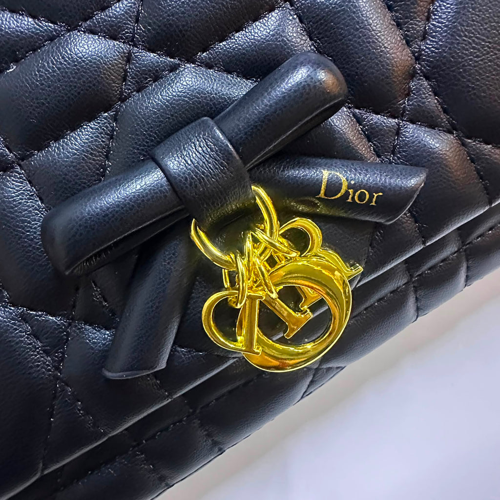 DIOR Quilted Top Handle — 25 cm | 6 Colors with Box