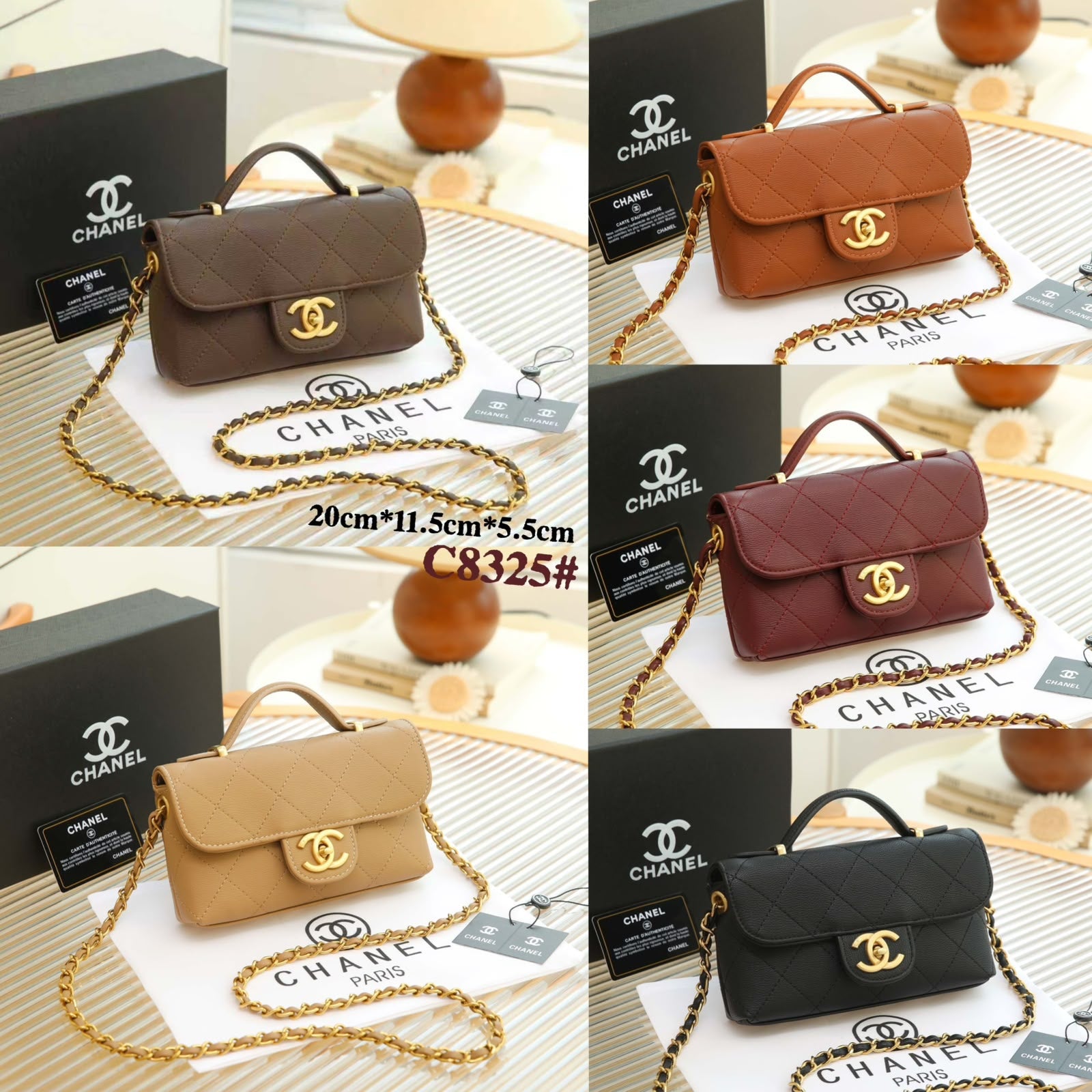CHANEL Quilted Classic Shoulder Bag — 20 cm | 6 Colors With Box