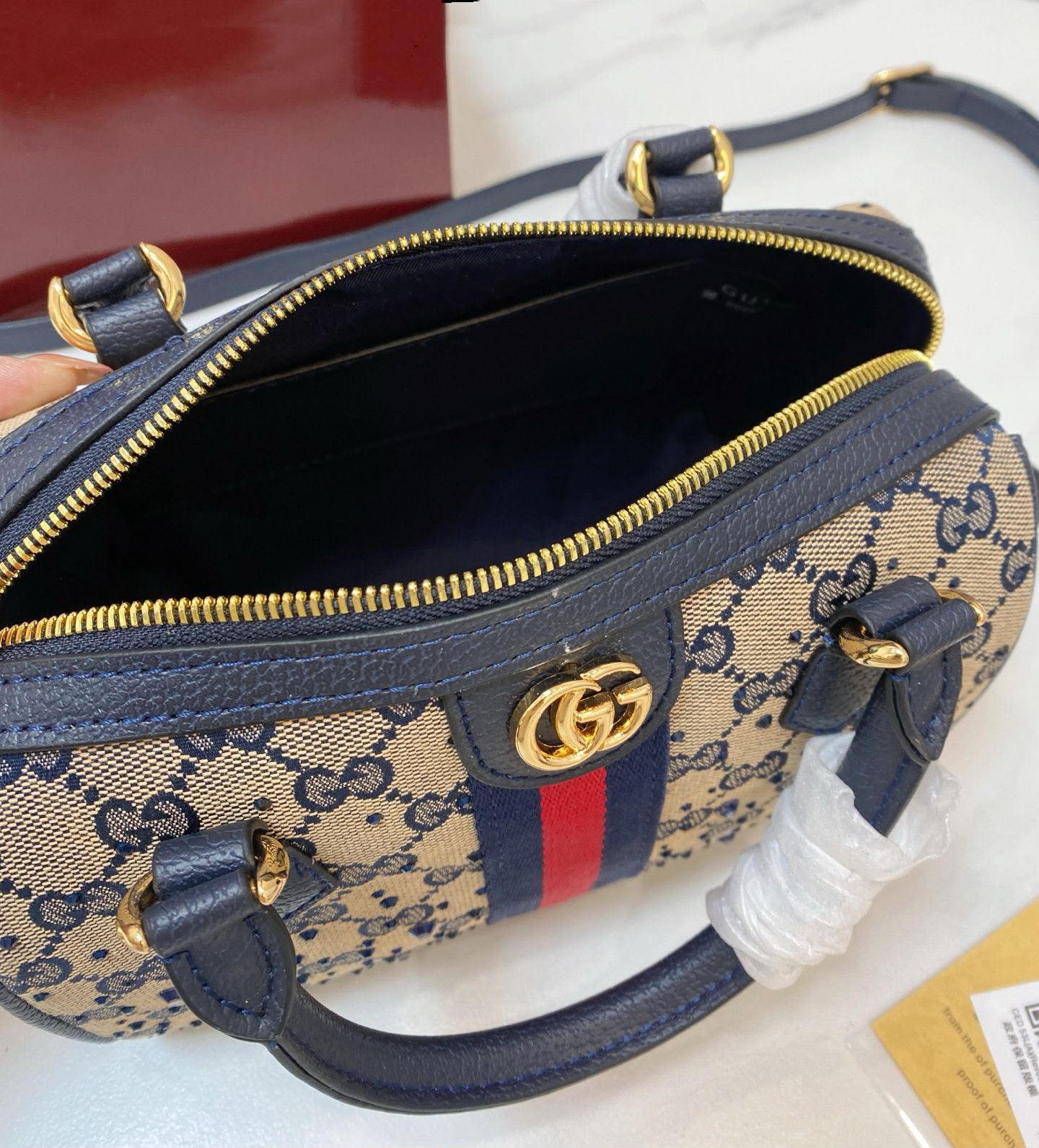 GUCCI Crystal Boston Bag — 22 cm | 4 Colors With Box A+