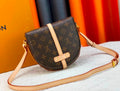 LOUIS VUITTON Monogram Saddle Crossbody — 20 cm With Box