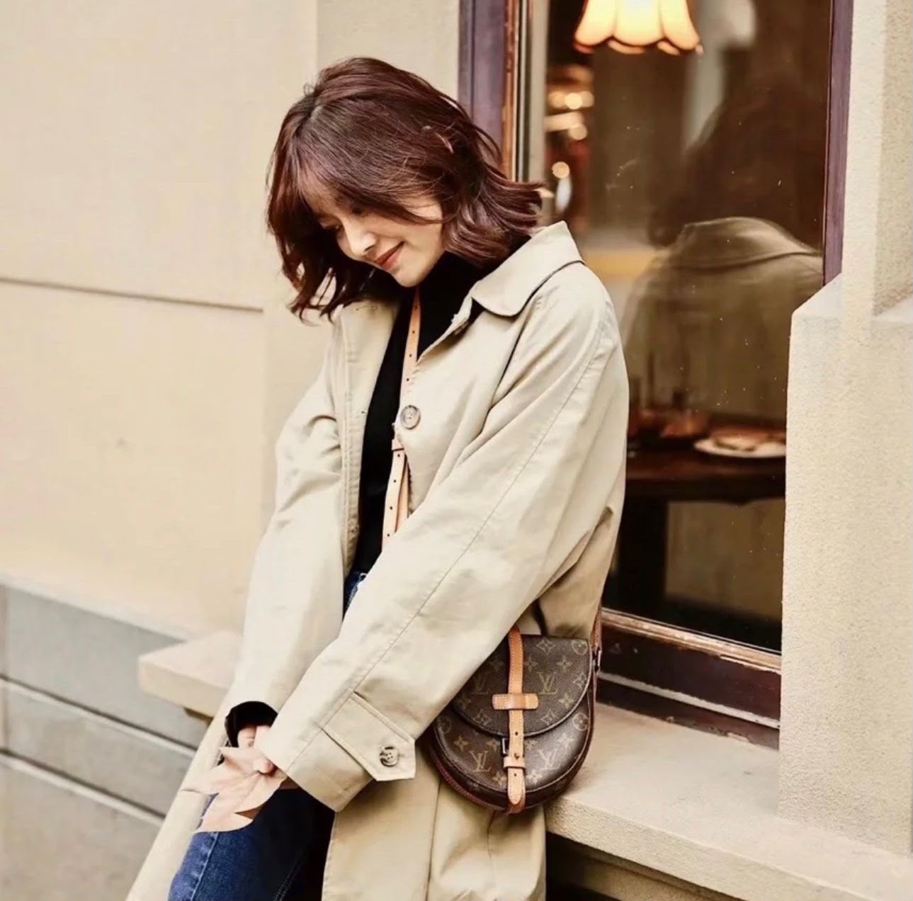 LOUIS VUITTON Monogram Saddle Crossbody — 20 cm With Box