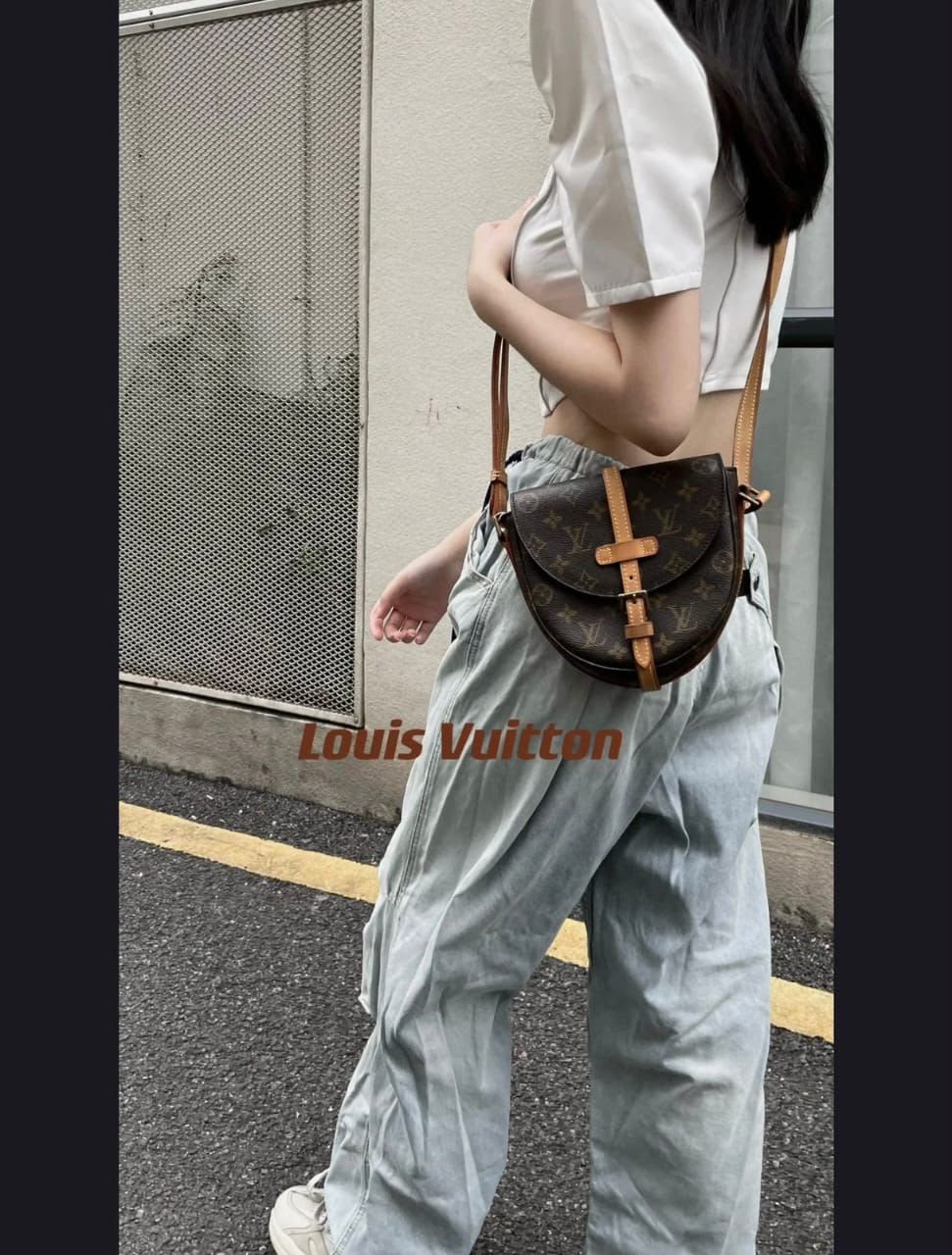 LOUIS VUITTON Monogram Saddle Crossbody — 20 cm With Box