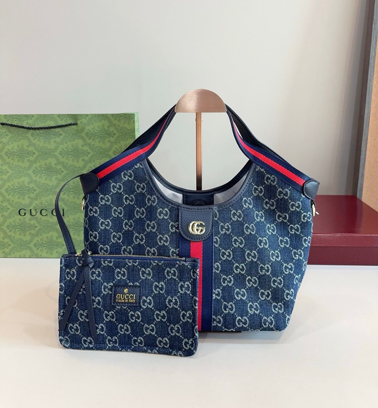 GUCCI GG Monogram Tote Bag — 35 cm | 3 Colors | With Box A+