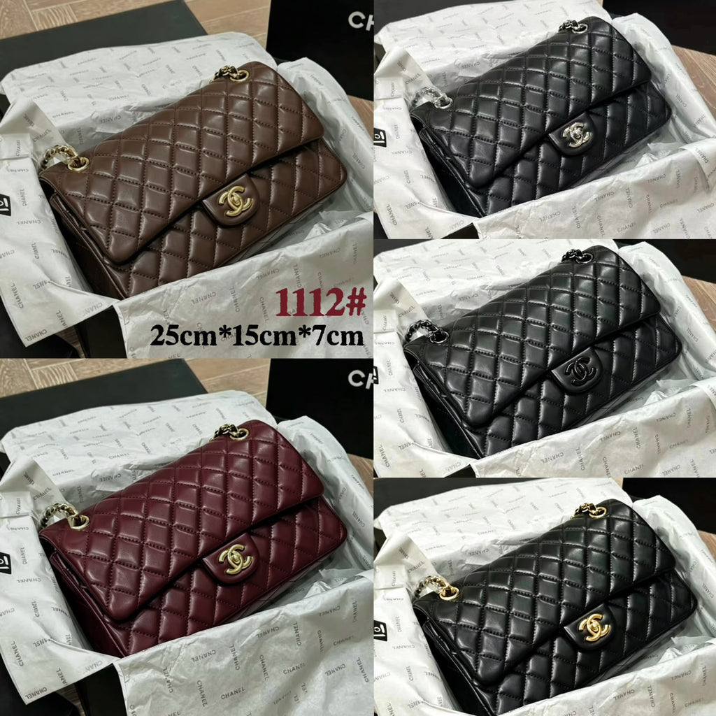 CHANEL Quilted Flap Shoulder Bag — 25 cm | 5 Colors with Box