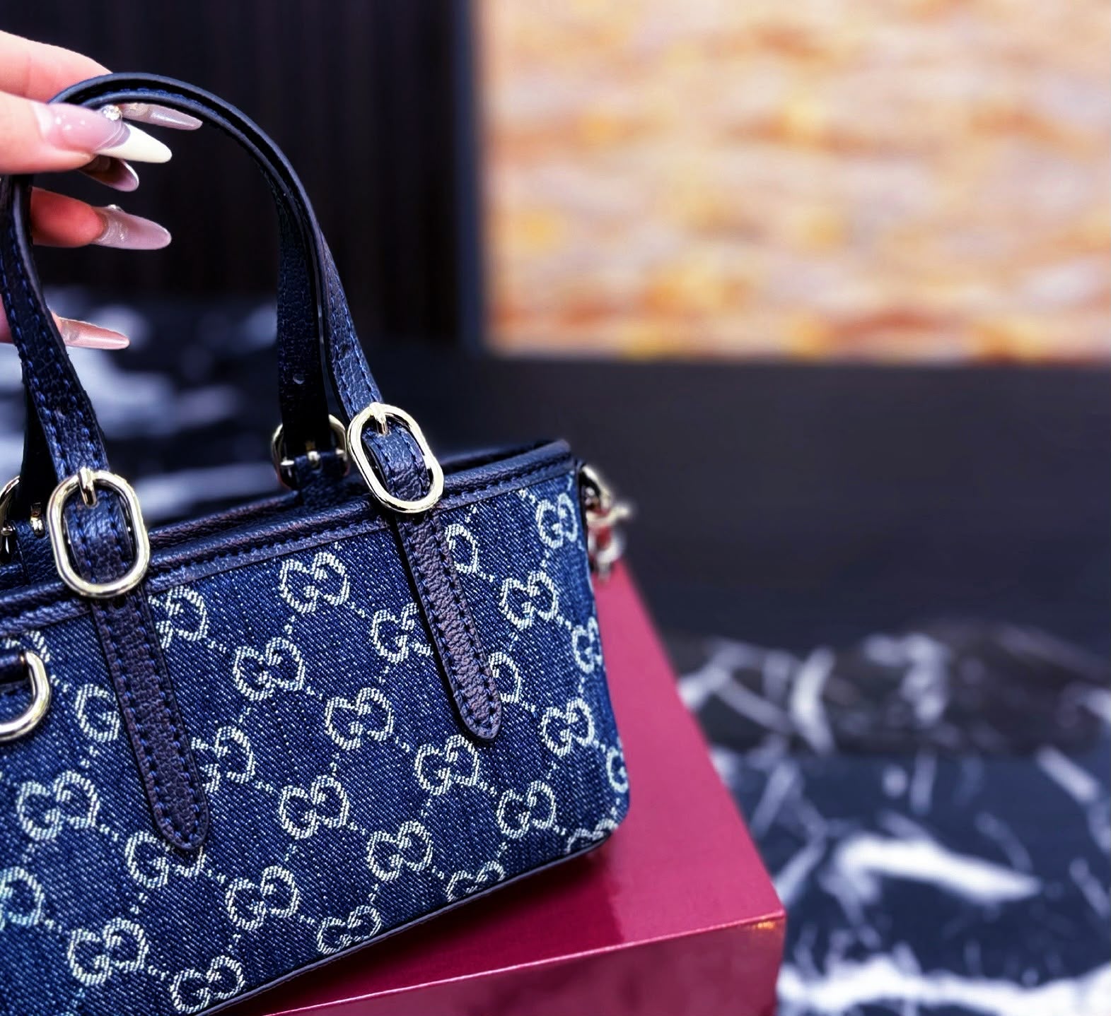 GUCCI GG Monogram Mini Tote — 18 cm | 8 Colors with Box