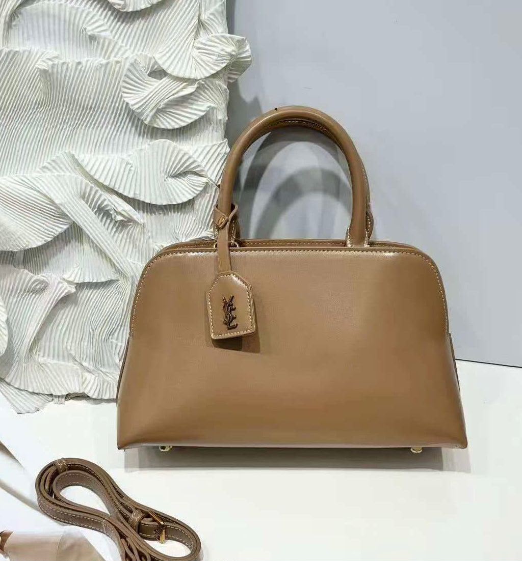 SAINT LAURENT Structured Top Handle Bag — 31 cm | 5 Colors With Box