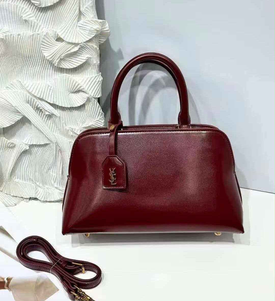 SAINT LAURENT Structured Top Handle Bag — 31 cm | 5 Colors With Box