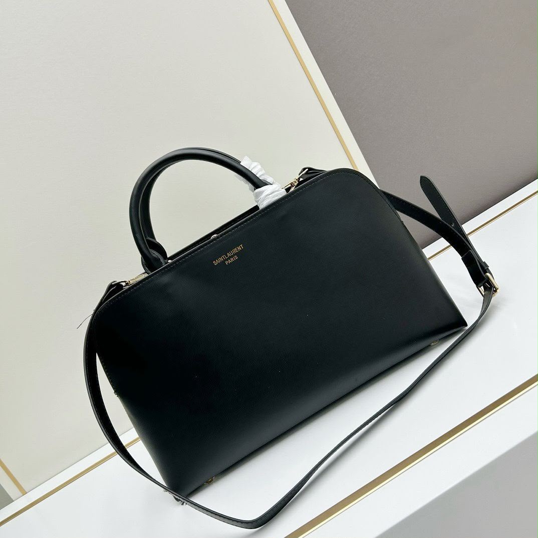 SAINT LAURENT Structured Top Handle Bag — 31 cm | 5 Colors With Box