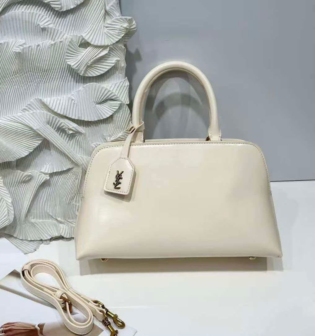 SAINT LAURENT Structured Top Handle Bag — 31 cm | 5 Colors With Box