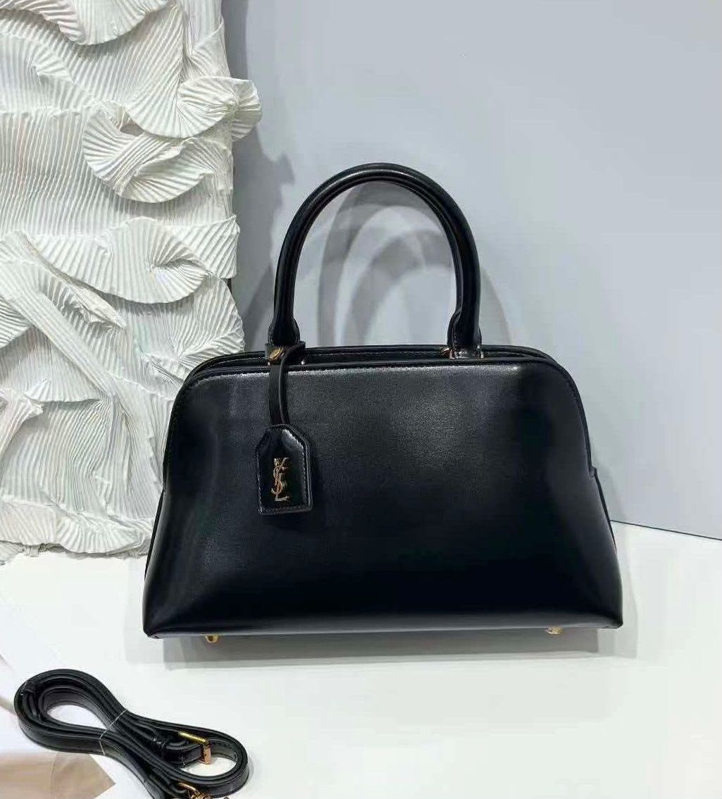 SAINT LAURENT Structured Top Handle Bag — 31 cm | 5 Colors With Box