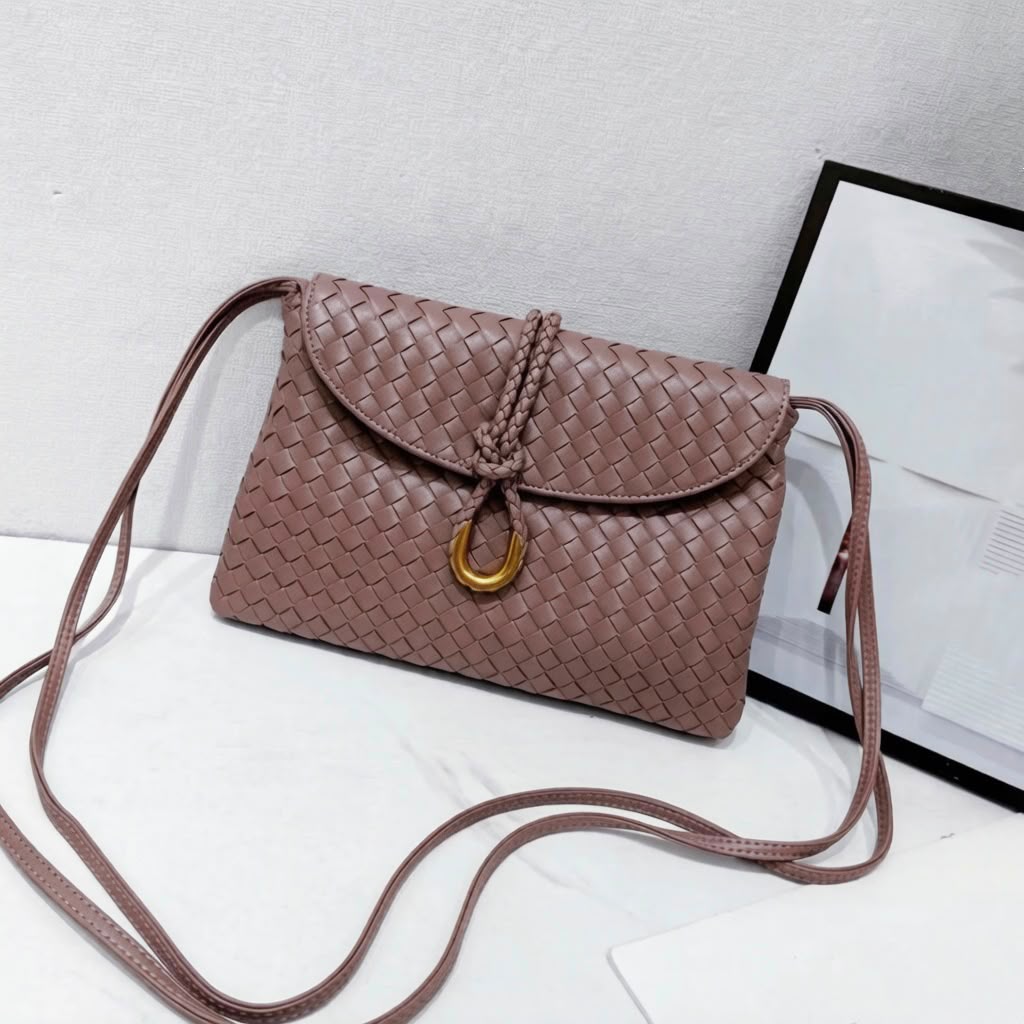 Bottega Woven Crossbody Bag — 27 cm | 9 Colors With Box