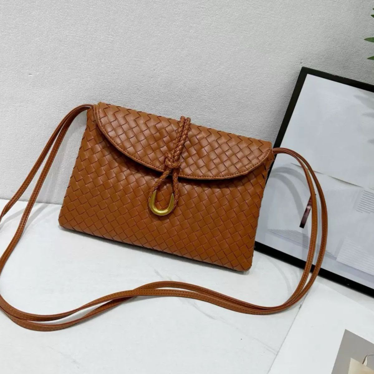 Bottega Woven Crossbody Bag — 27 cm | 9 Colors With Box