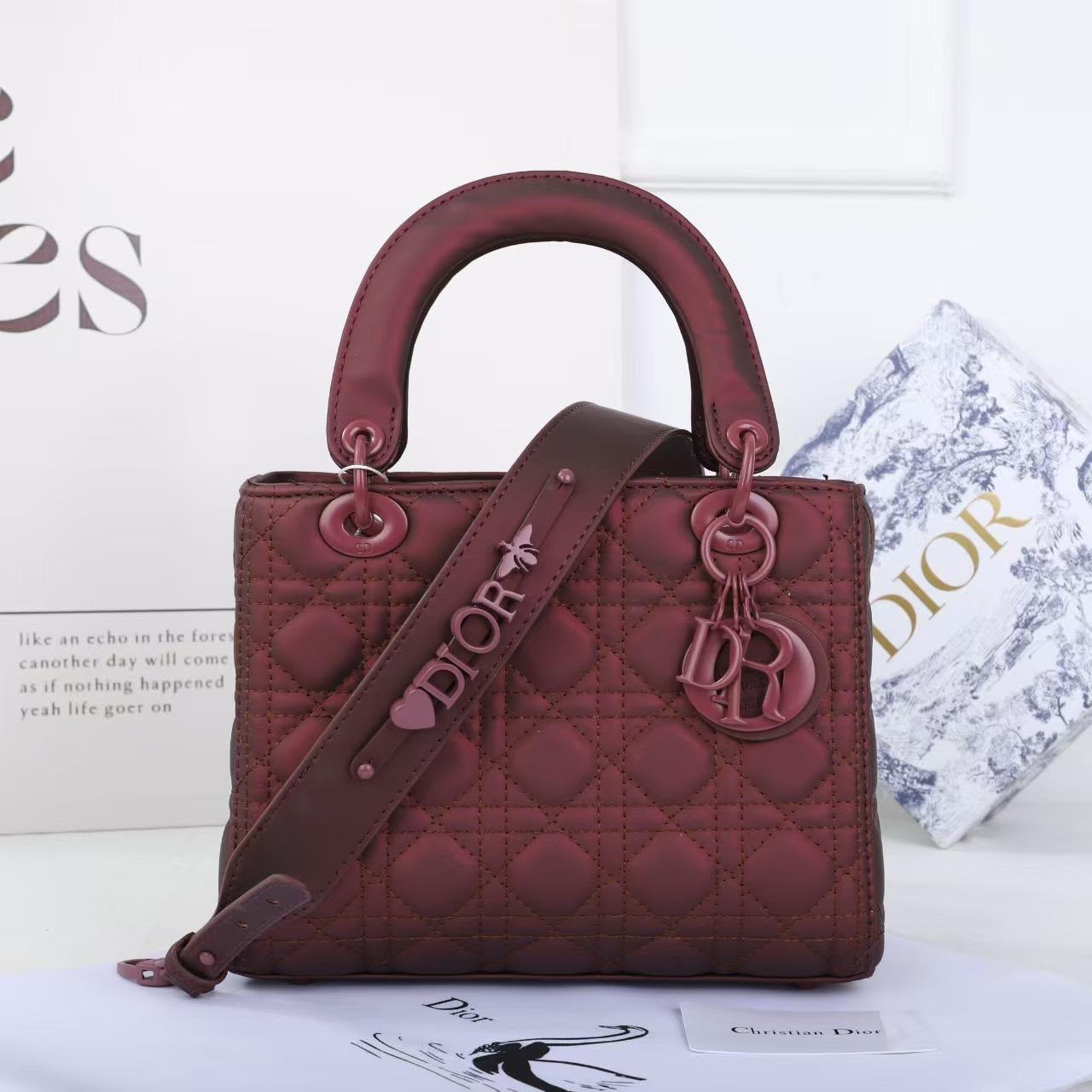 DIOR Quilted Top Handle Bag — 24 cm | 6 Colors Without Box