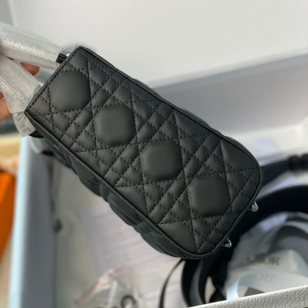 DIOR Quilted Top Handle Bag — 24 cm | 6 Colors Without Box