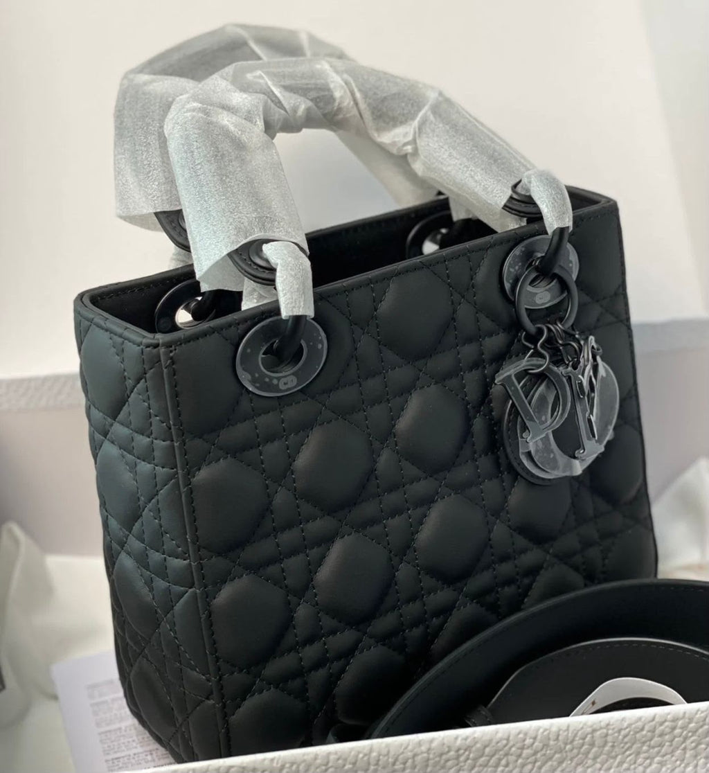 DIOR Quilted Top Handle Bag — 24 cm | 6 Colors Without Box