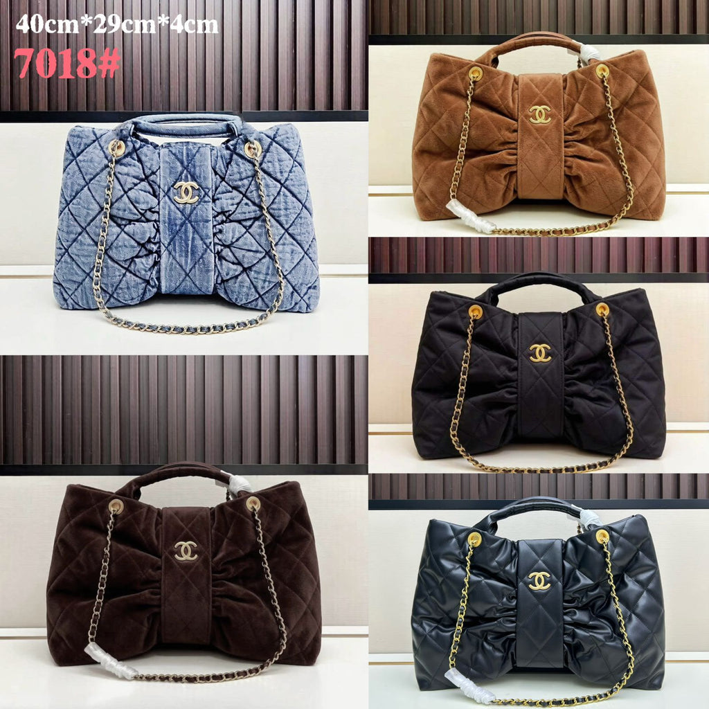CHANEL Puffy Quilted Shoulder Bag — 40 cm | 5 Colors without Box A+