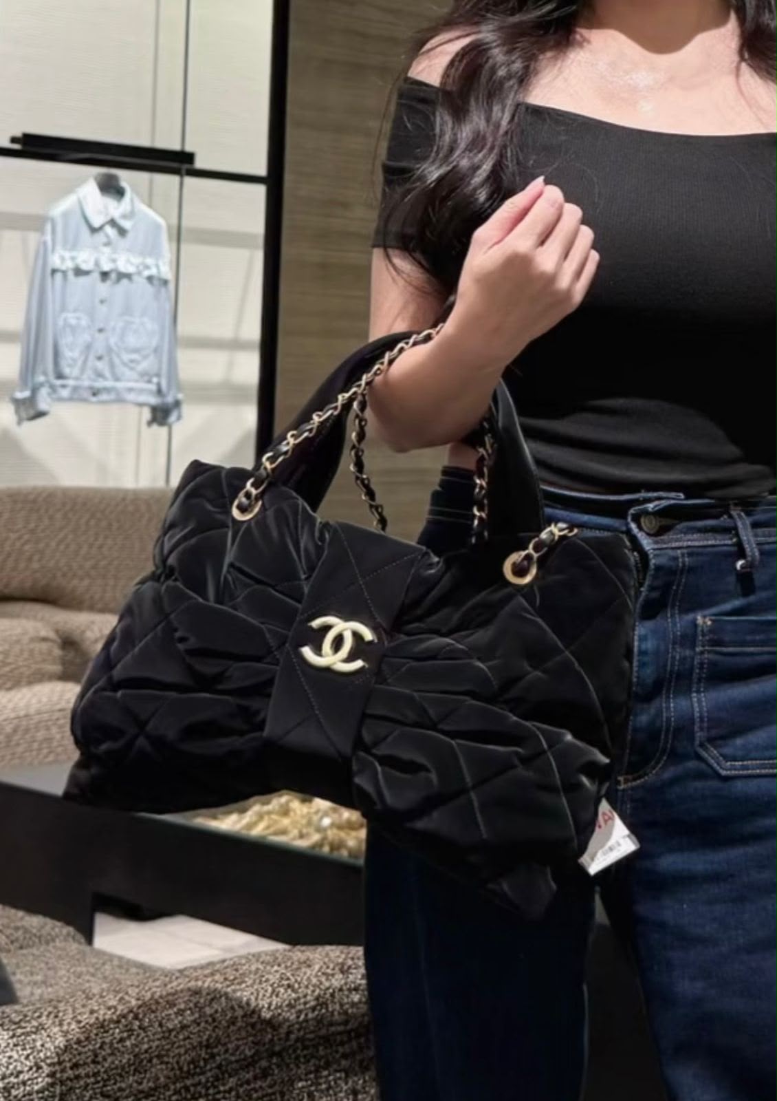 CHANEL Puffy Quilted Shoulder Bag — 40 cm | 5 Colors without Box A+