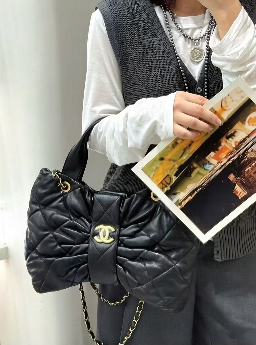 CHANEL Puffy Quilted Shoulder Bag — 40 cm | 5 Colors without Box A+